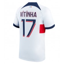 Paris Saint-Germain Vitinha #17 Bortatröja 2023-24 Korta ärmar